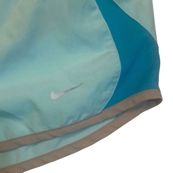 Nike Running Shorts Lightweight Light & Dark Turquoise Blue Lined Women Size XS - Picture 5 of 7